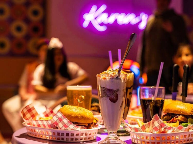 £15 for a burger, fries and a drink at Karen's Diner